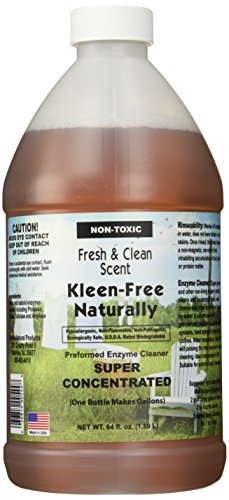 Product Cover Kleen Free Kleen-Free Naturally Preformed Enzyme Cleaner (Fresh and Clean Scent, 64oz Concentrate)