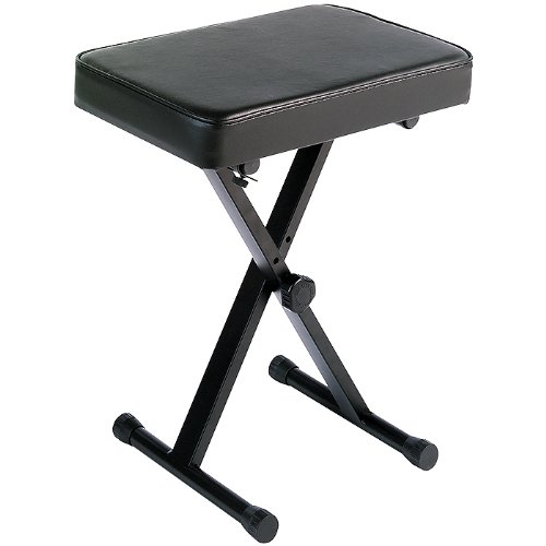 Product Cover Yamaha PKBB1 Adjustable Padded Keyboard X-Style Bench, Black,19.5 inches