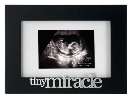 Product Cover Malden International Designs Expressions Tiny Miracles Matted Picture Frame, 3x4/4x6, Black