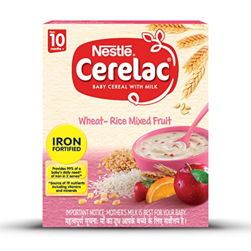Product Cover Nestlé Fortified Baby Cereal With Milk  Wheat-Rice Mixed Fruit  Stage-3 (10 Months +) - 300 gm