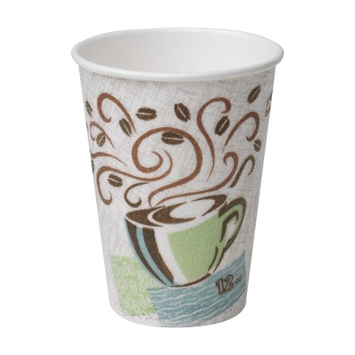 Product Cover Dixie PerfecTouch 12 oz. Insulated Paper Hot Coffee Cup by GP PRO (Georgia-Pacific), Coffee Haze, 5342CDSBP, 160 Cups Per Case