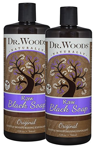 Product Cover Dr. Woods Natural Raw African Black Moisturizing Liquid Castile Soap, 32 Ounce (Pack of 2)