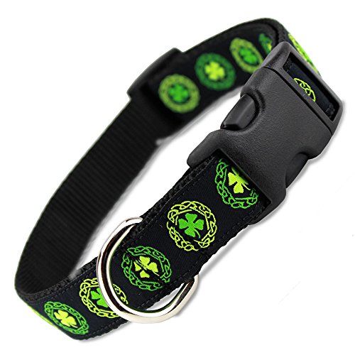 Product Cover The Artful Canine Irish Dog Collar with Celtic Knots on Black, X-Large Dogs 50lb - 80lbs (Collar: 1