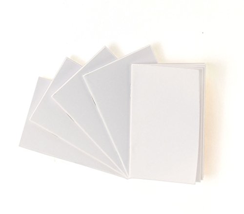 Product Cover Hygloss Products White Blank Books - Great Books for Journaling, Sketching, Writing & More - Fun for Arts & Crafts - Pocket-size - 4.25 x 5.5 Inches - 20 Pack