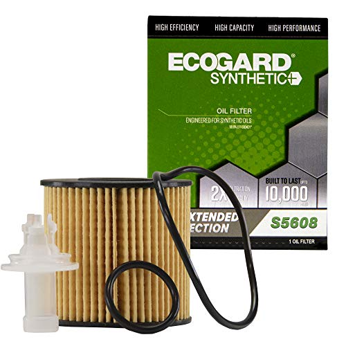 Product Cover Ecogard S5608 Premium Cartridge Engine Filter for Synthetic Oil Fits Toyota Camry 2010-2017, RAV4 2.5L 2009-2018, Highlander 2008-2019, Sienna 2007-2020, Avalon 3.5L 2005-2020