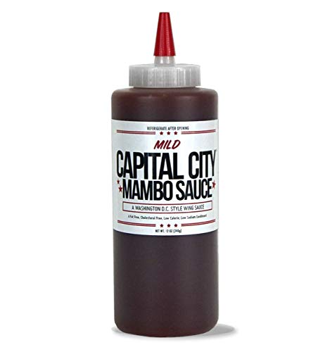 Product Cover Capital City Mild Mambo Sauce - A Washington DC Wing Sauce (12 oz); Perfect for wings, chicken, pork, beef, and seafood (12 FL OZ)