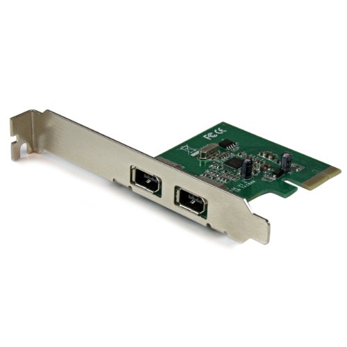 Product Cover StarTech.com 2 Port 1394a PCI Express FireWire Card - PCIe FireWire Adapter - 1394a FireWire PCI Express - Dual Port PCIe 400 Card (PEX1394A2V)