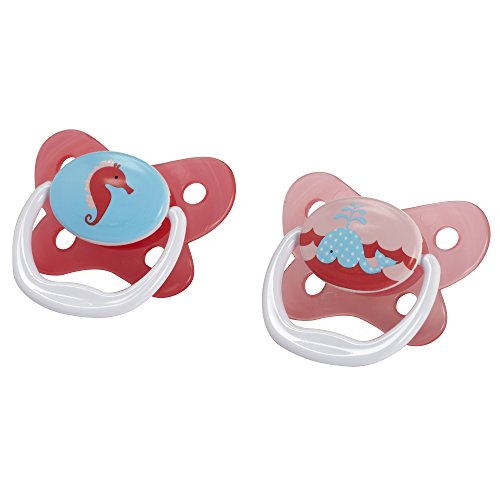 Product Cover Dr. Brown's Prevent Contour Pacifier, Stage 1 (0-6m), Polka Dots Pink, 2-Pack