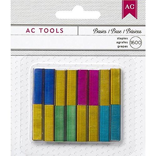 Product Cover American Crafts 1600-Staple DIY Shop Stapler Refills, Mini, Colored
