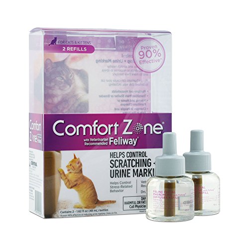 Product Cover Comfort Zone with Feliway Diffuser Refills for Cat Calming, 2 Pack