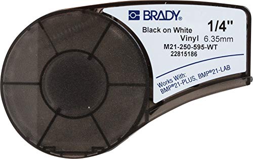 Product Cover Brady M21-250-595-WT Cartridge, B595 Vinyl Indoor/Outdoor Material, 0.25