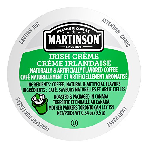 Product Cover Martinson Single Serve Coffee Capsules, Irish Creme, Compatible with Keurig K-Cup Brewers, 24 Count