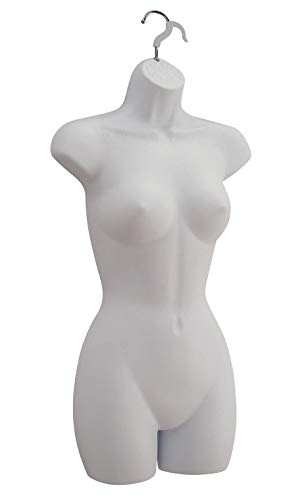 Product Cover Female Molded Frosted Shapely Form with Hook - Fits Women's Sizes 5-10