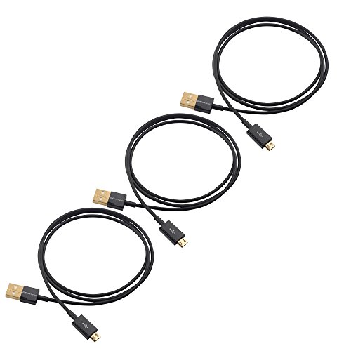 Product Cover Cable Matters 3-Pack Micro USB 2.0 Cable in Black 3 Feet