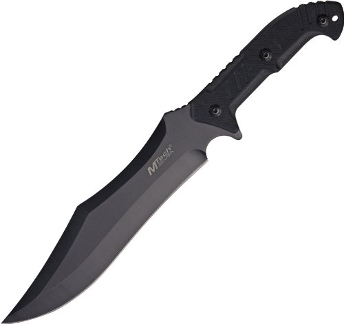Product Cover MTech USA MT-20-39 Fixed Blade Knife, Black Clip Point Blade, Black G10 Handle, 14-Inch Overall