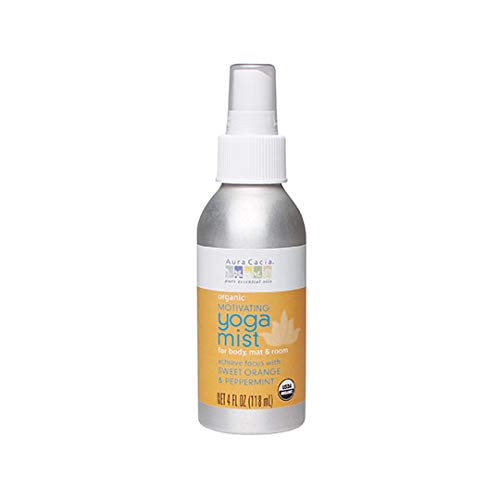 Product Cover Aura Cacia Certified Organic Sweet Orange & Peppermint (Awakening) Yoga Mist | 4 fl. oz.
