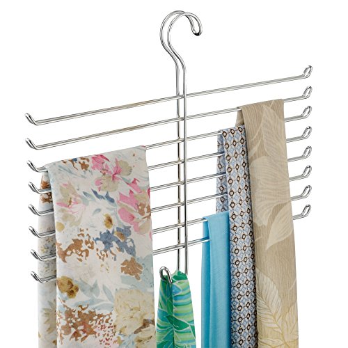 Product Cover iDesign Classico Spine Scarf Closet Organizer Hanger, Hanging Storage Ideal for Bedrooms, Mudrooms, Dorm Rooms, No Hardware Required, 12.6