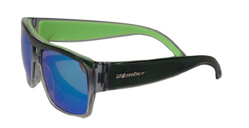 Product Cover BOMBER IRIE-BOMBS 2-TONE SMOKE Frame GREEN MIRROR Lens 4 base 56mm Sunglasses