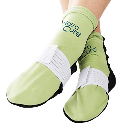 Product Cover NatraCure Cold Therapy Socks (w/Compression Strap) - Extra Arch and Plantar Fasciitis Relief - (for feet, Heels, Pain, Swelling) - (Size: Large)