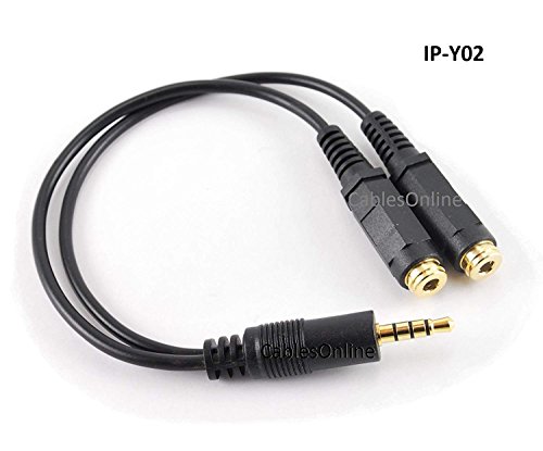 Product Cover CablesOnline 3.5mm TRRS Male to Dual TRRS Female Stereo 4-Pole Splitter Cable (IP-Y02)