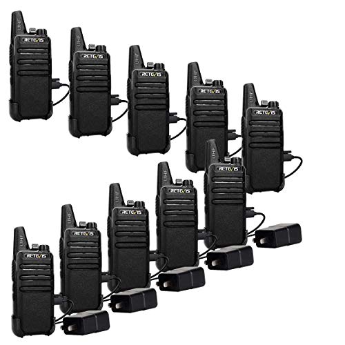 Product Cover Retevis RT22 Two Way Radios Rechargeable Walkie Talkies 16 CH VOX Channel Lock Emergency Alarm 2 Way Radio(10 Pack)