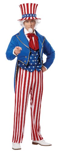 Product Cover California Costumes Men's Uncle Sam Adult, Red/Blue/White, X-Large