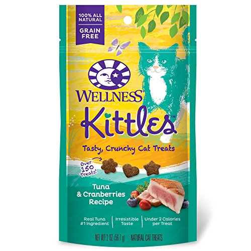 Product Cover Wellness Kittles Natural Grain Free Cat Treats, Tuna & Cranberries, 2-Ounce Bag
