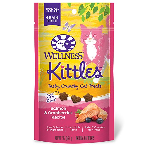 Product Cover Wellness Kittles Natural Grain Free Cat Treats, Salmon & Cranberries, 2-Ounce Bag