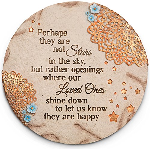 Product Cover Pavilion Gift Company 19058 Light Your Way Memorial Garden Stone, 10-Inch, Stars in The Sky