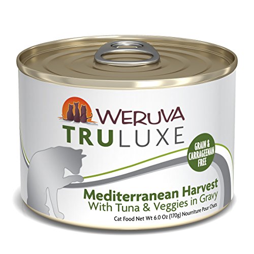Product Cover Weruva Truluxe Cat Food, Mediterranean Harvest With Tuna Whole Meat & Veggies In Gravy, 6Oz (Pack Of 24)