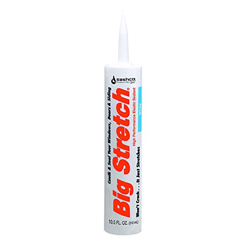 Product Cover Sashco Big Stretch Latex High Performance Sealant - Almond (10.5 Ounce, 12 Pack)