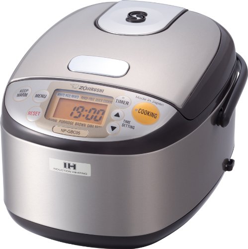 Product Cover Zojirushi NP-GBC05XT Induction Heating System Rice Cooker and Warmer, 0.54 L, Stainless Dark Brown
