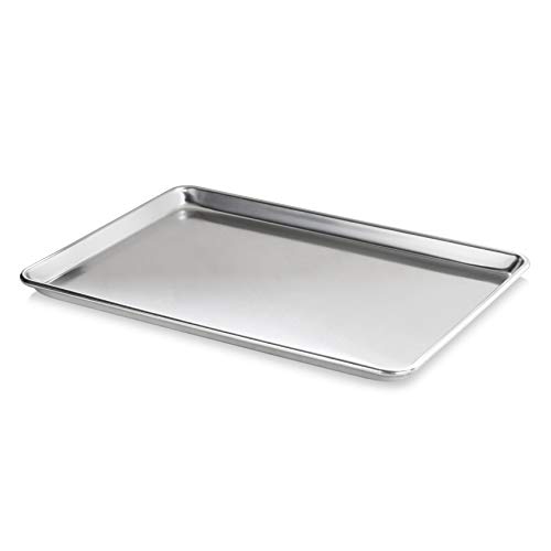 Product Cover New Star Foodservice 36893 Commercial 18-Gauge Aluminum Sheet Pan, 15 x 21 x 1 inch (Two Thirds size)