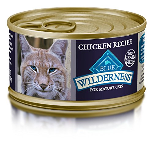Product Cover Blue Buffalo Wilderness Mature Grain Free Chicken Pate Wet Cat Food 3-oz (pack of 24)