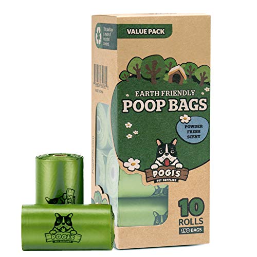 Product Cover Pogi's Poop Bags - 10 Rolls (150 Dog Poop Bags) - Scented, Leak-Proof, Earth-Friendly Poop Bags for Dogs