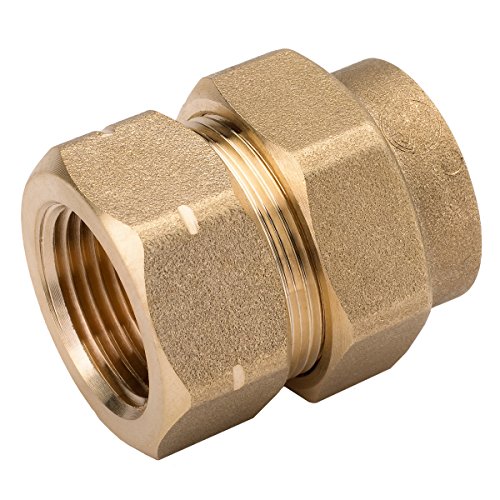 Product Cover HomeFlex 11-435-007 3/4-Inch Brass Corrugated Stainless Steel Tubing  x FIPT Female Adapter