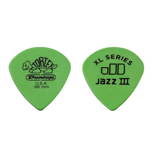 Product Cover Dunlop 498P.88 Tortex Jazz III XL, Green, .88mm, 12/Player's Pack