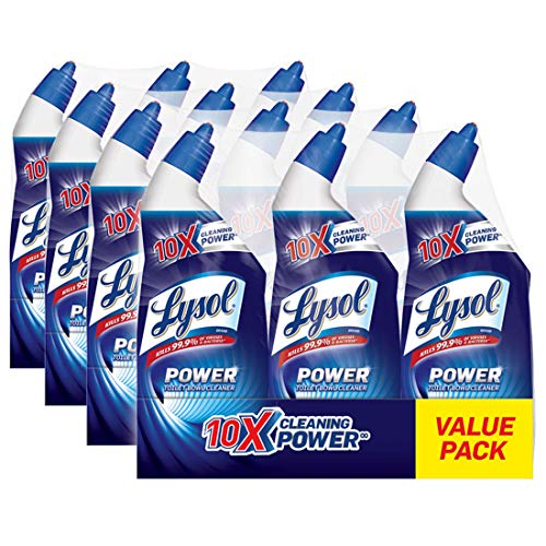 Product Cover Lysol Power Toilet Bowl Cleaner, 288oz (4X3X24oz), 10X Cleaning Power