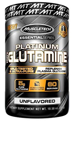 Product Cover MuscleTech Glutamine Powder, 100% Ultra Pure L-Glutamine for Muscle Endurance & Recovery, 60-Day Supply, 10.58 oz (300g)
