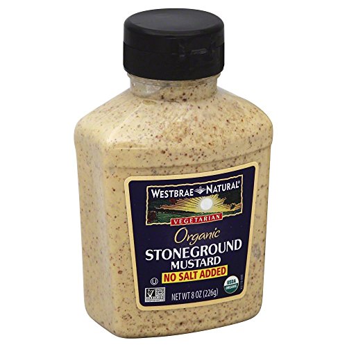 Product Cover Westbrae Natural Stoneground Mustard No Salt Added -- 8 oz (Pack Of 3)