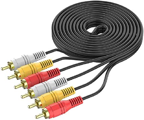 Product Cover FEDUS 3 RCA Male to Male 3 RCA Stereo Audio Video AV Cable 30 Feet 10 Meter STB, DVD System