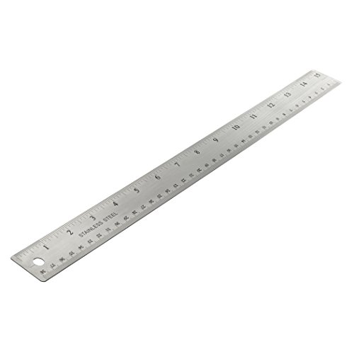 Product Cover Officemate OIC Classic Stainless Steel Metal Ruler, 15 inches with Metric Measurements (66612)
