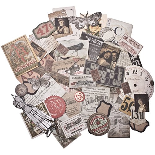 Product Cover Tim Holtz Idea-ology Thrift Shop Ephemera Pack, 54 Pieces, TH93114