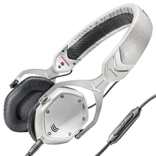 Product Cover V-MODA Crossfade M-80 Vocal On-Ear Noise-Isolating Metal Headphone, White Silver