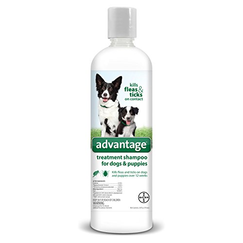 Product Cover Flea and Tick Treatment Shampoo for Dogs and Puppies, 24 oz, Advantage