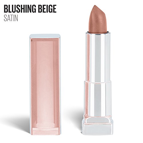 Product Cover Maybelline New York Color Sensational Nude Lipstick Satin Lipstick, Blushing Beige, 0.15 Ounce (Pack of 1)