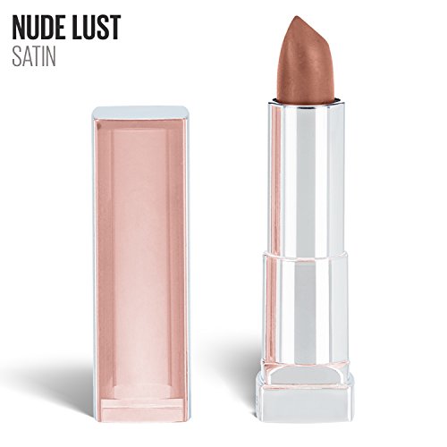 Product Cover Maybelline New York Color Sensational Nude Lipstick, Satin Lipstick, Nude Lust, 0.15 Ounce (Pack of 1)