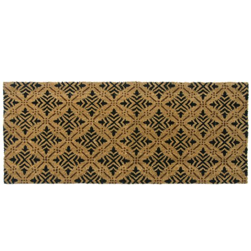 Product Cover Rubber-Cal 24-Inch-by-57-Inch Classic Fleur de Lis French Matting Double Door Mat