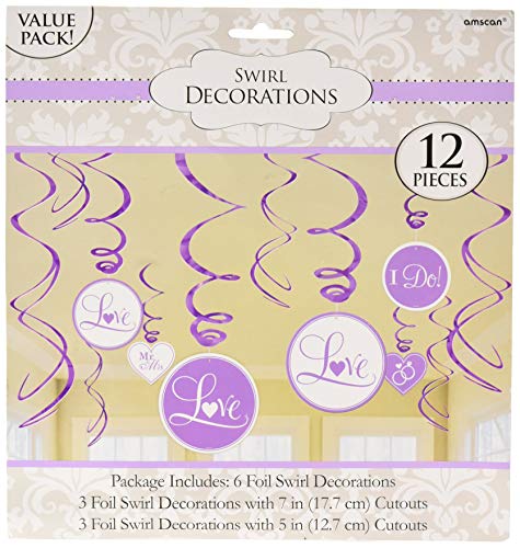 Product Cover Value Pack Foil Swirl Decorations - Lilac | Wedding and Engagement Party