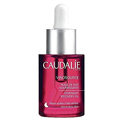 Product Cover CAUDALIE VinoSource Overnight Recovery Oil. Lightweight Soothing Overnight Face Oil with Grape Seed and Natural Oils to Hydrate and Smooth Dry Sensitive Skin. (1 Ounce / 30 Milliliters)